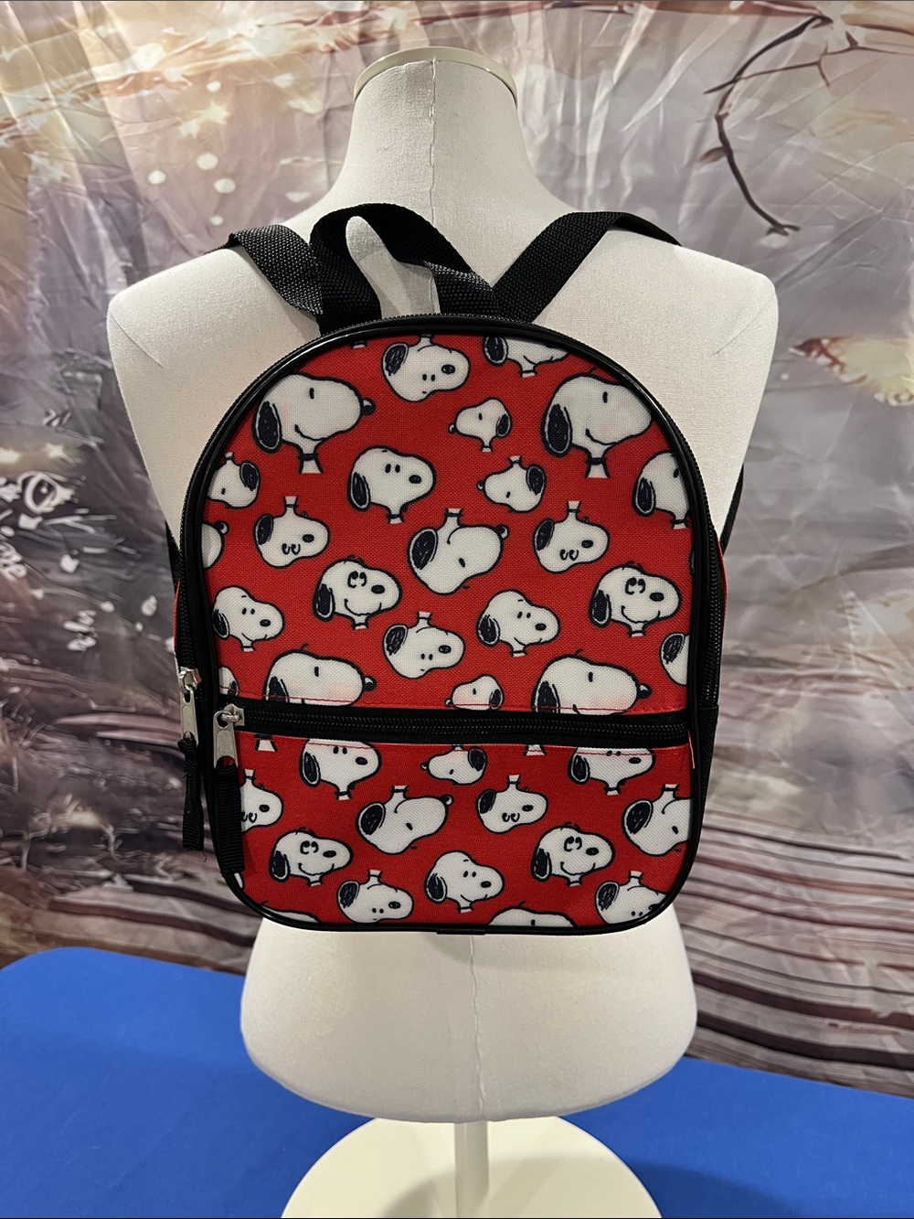Peanuts Red and Black Snoopy Mini Backpack